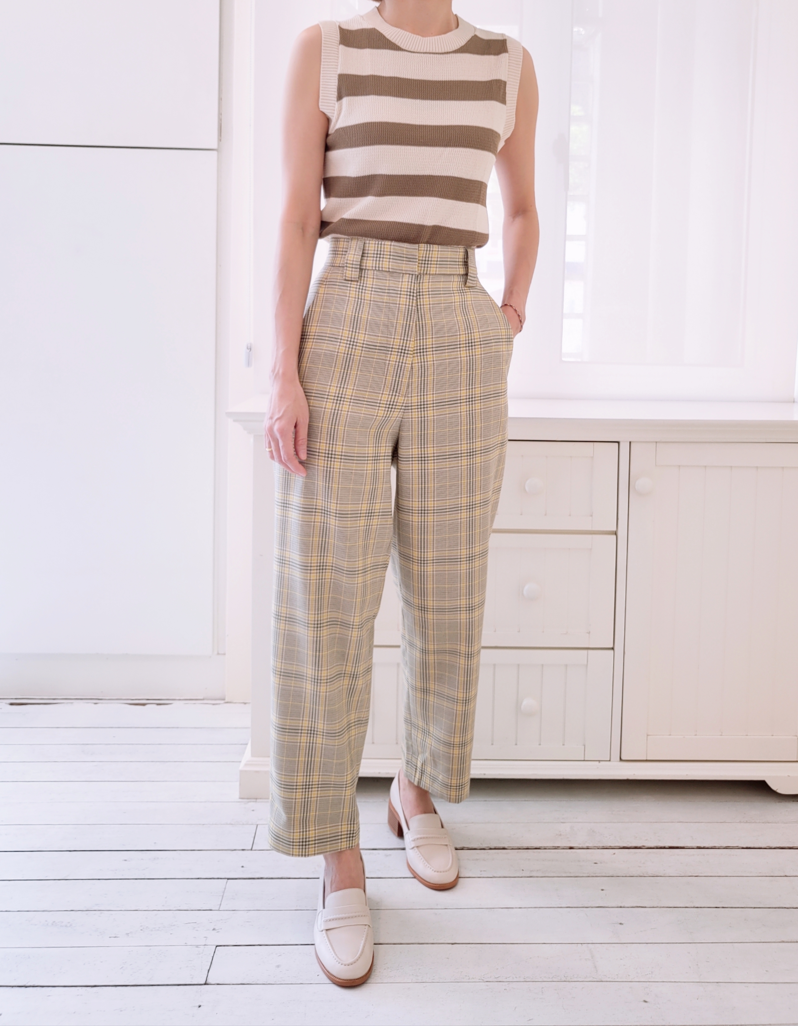 CHECKED LONG PANT