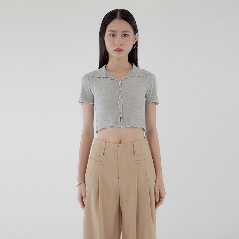 捲邊短袖上衣(-40%)