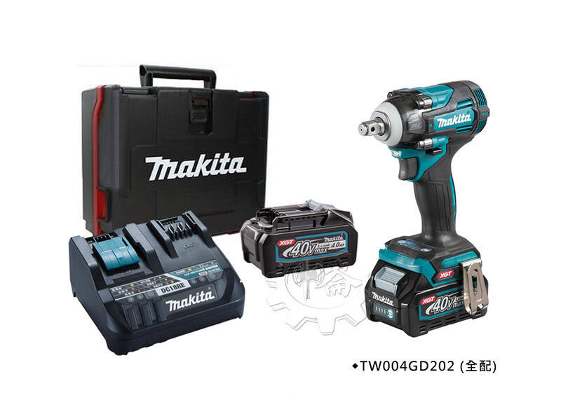 ＊中崙五金【缺貨中】牧田40V充電式無刷4分套筒板手TW004GD202 (全配) / TW004GZ (單機)