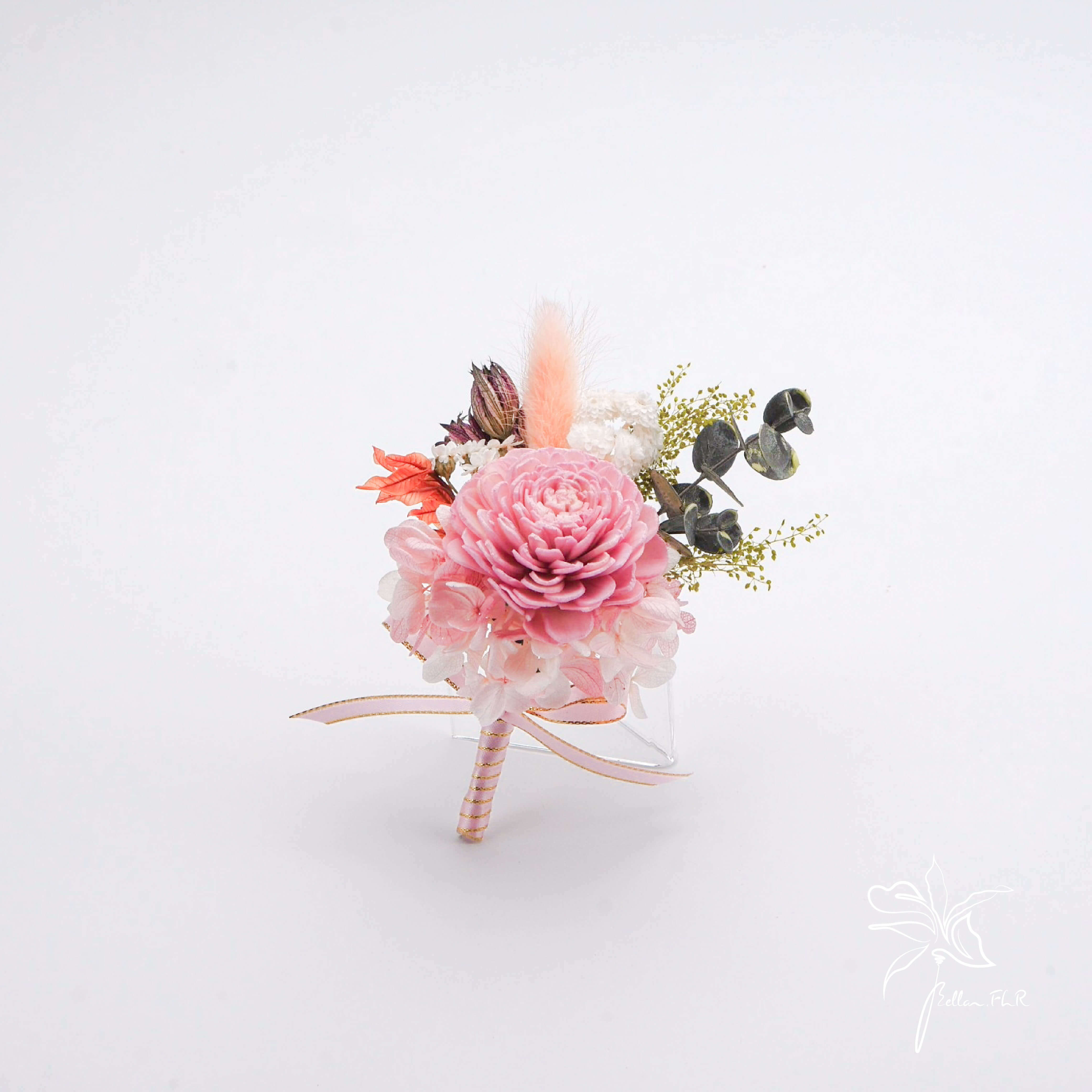 【粉色誓約】乾燥胸花