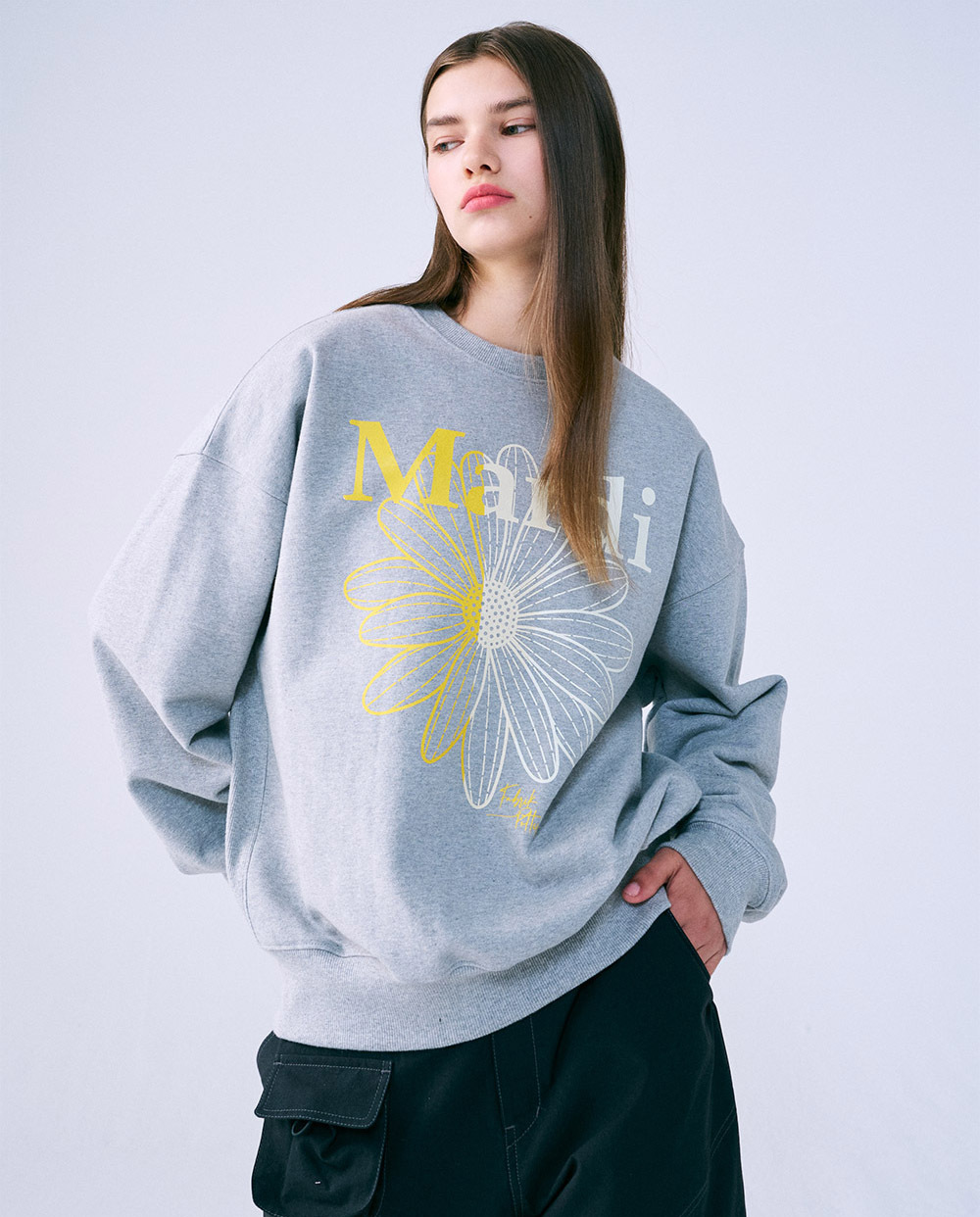 韓國代購> MARDI MERCREDI SWEATSHIRT FLOWERMARDI