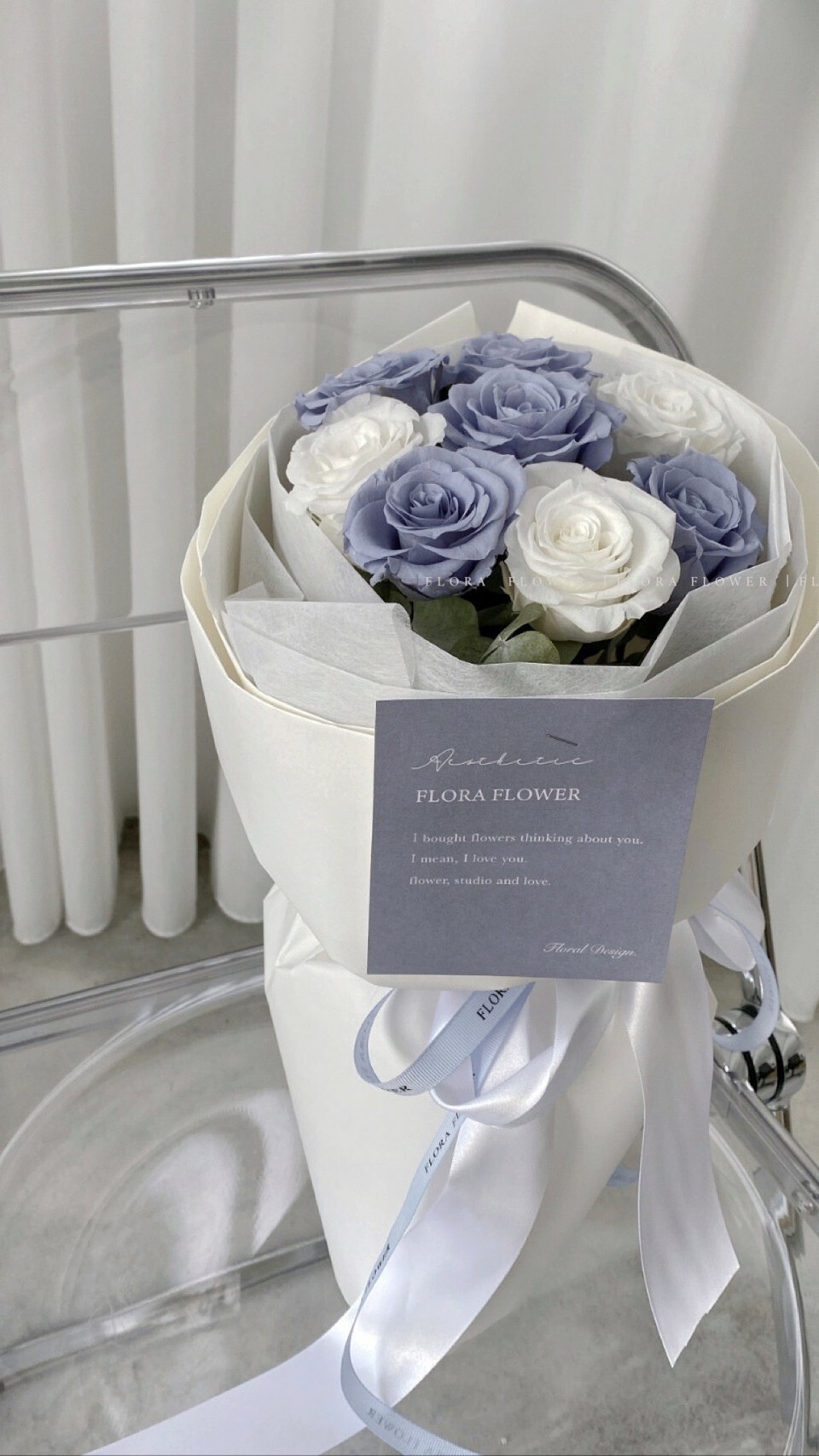 俄羅斯花束-朦朧藍