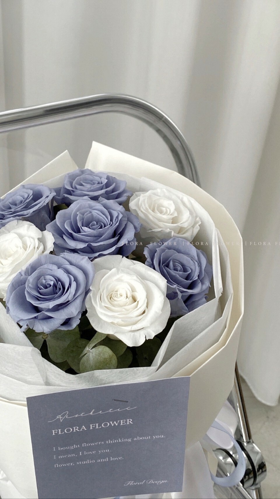 俄羅斯花束-朦朧藍