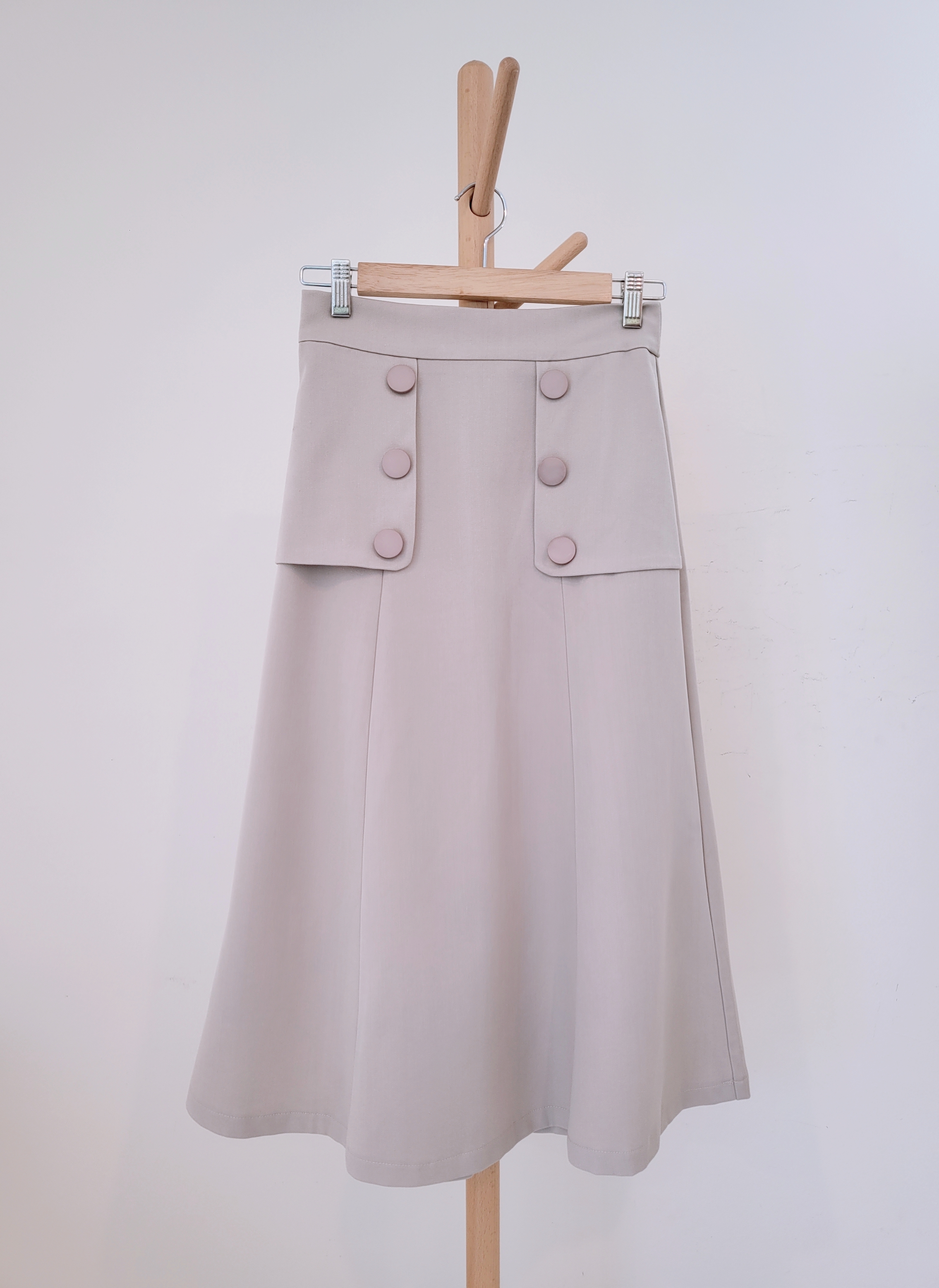 6 BUTTON ALINE SKIRT