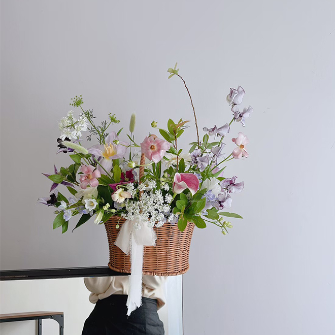 韓式提籃鮮花花禮 (L尺寸)