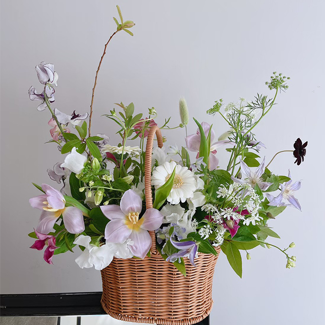 韓式提籃鮮花花禮 (L尺寸)