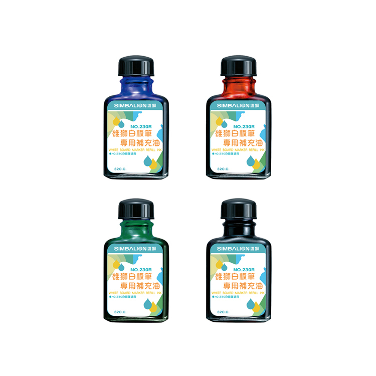 【雄獅】NO.230R 白板筆補充油