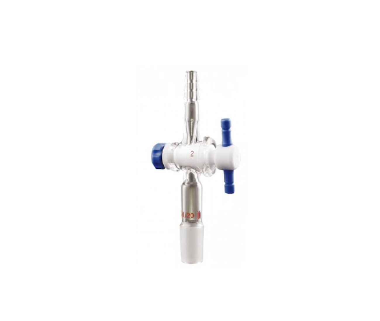 Adapter , Vacuum, With P TFE Stopcock