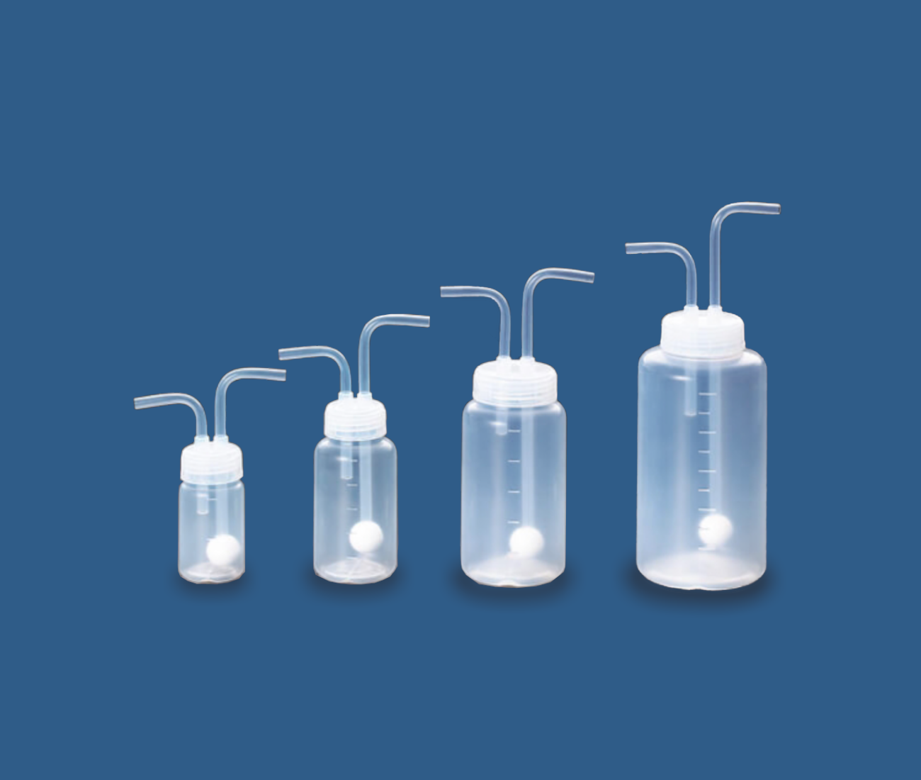 SANPLATEC Gas Wash Bottle, widemouth, PFA