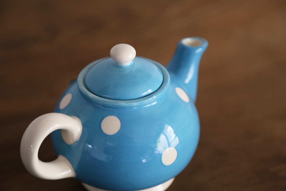藍色水玉茶壺
