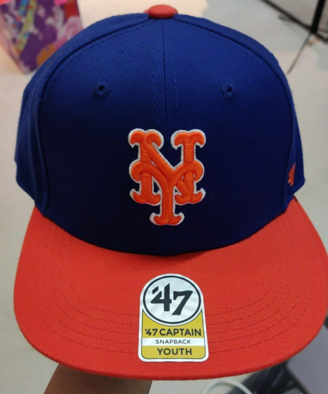 [S] MLB NEW YORK METSMLBYOUTH BASIC SNAPBACK CAP,BLUE ROYAL, 192915919277 (SMLB140)