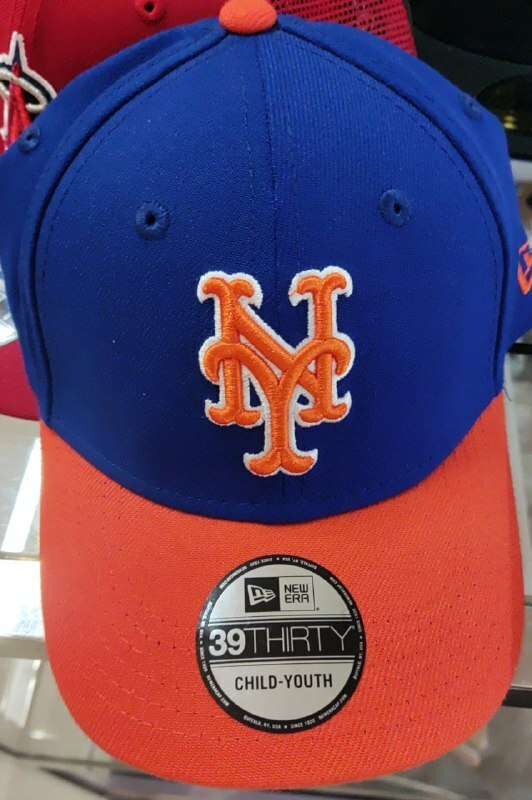 [S] MLB METS JR TEAM CLASSIC 39THIRT NEW YORK CAP,ROYAL BLUE/ORANGE, 190293292012 (SMLB141)