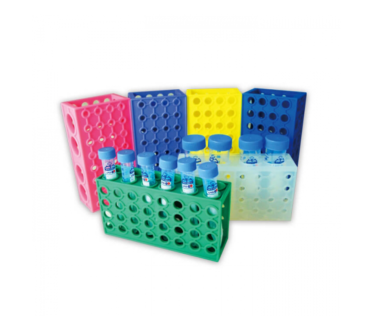 PP多功能彩色離心管架 (台製)