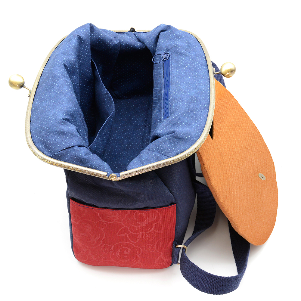 典雅之夜超大口金手提/後背包(材料包)