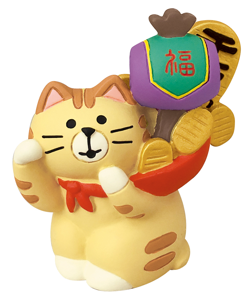 日本Decole Concombre系列 財運貓
