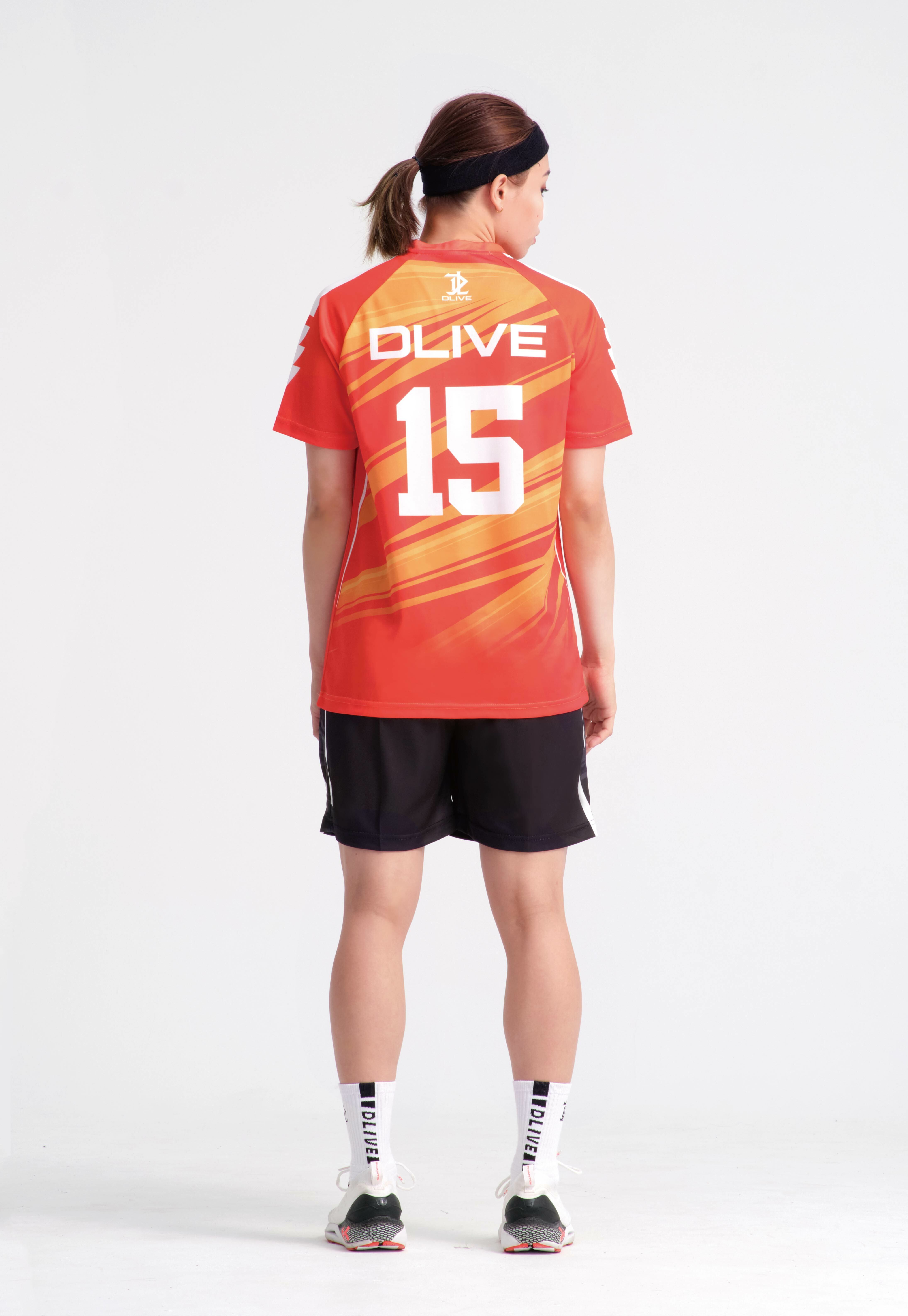 昇華V領排球服 - 曼德爾