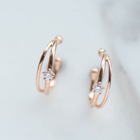 18K Double Layer Ear Cuff