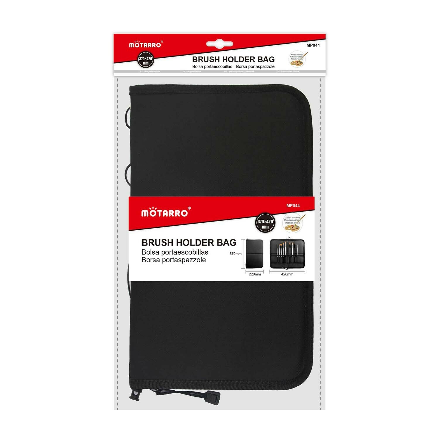 Motarro 37*42cm 四折式畫筆袋
