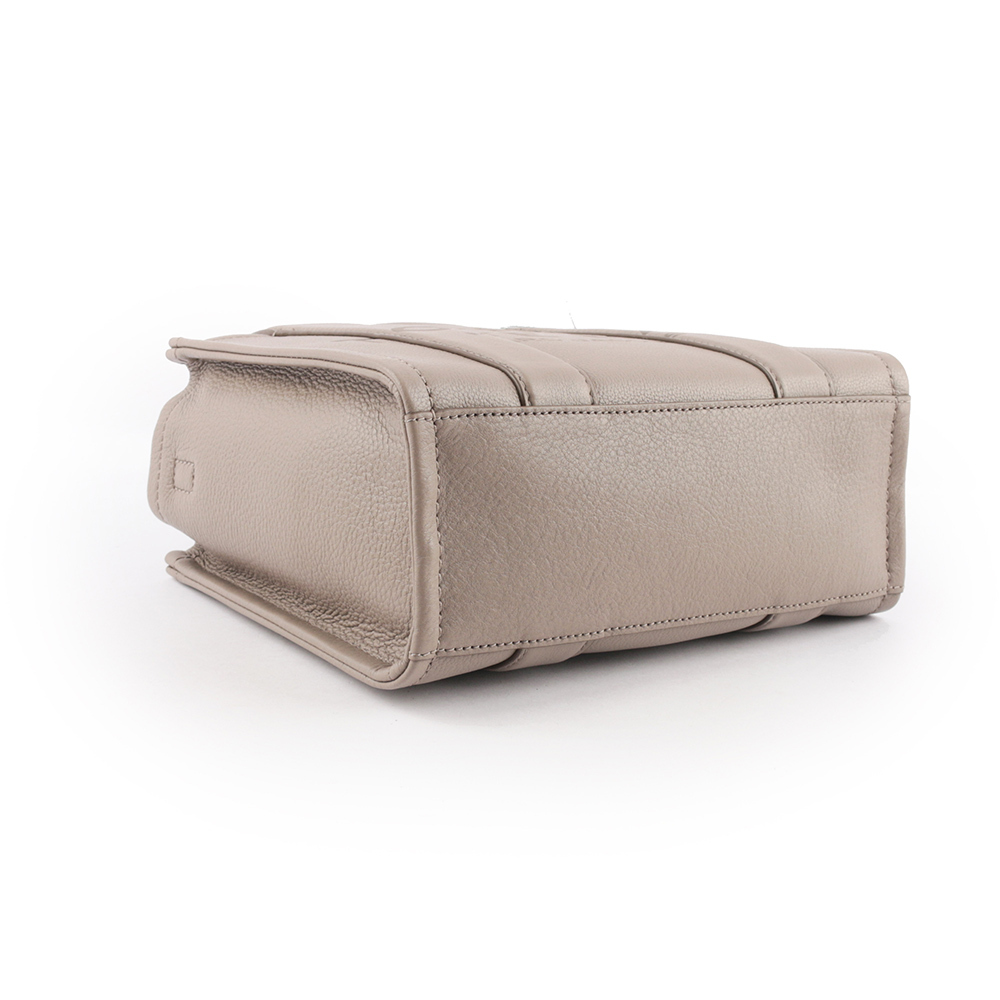 【MARC JACOBS】THE LEATHER TOTE 粒面皮革小款托特包(水泥灰) H009L01SP21 055