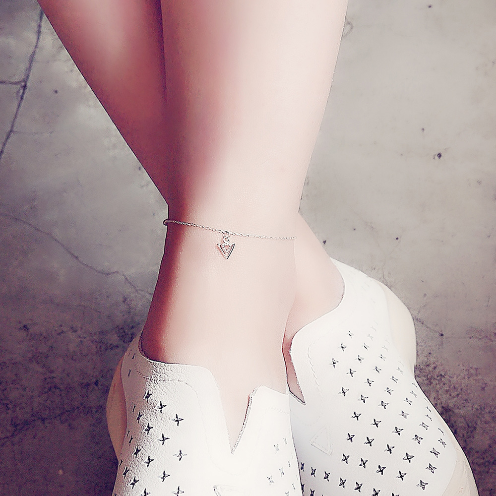 金字塔的秘密純銀腳鍊/SA807N