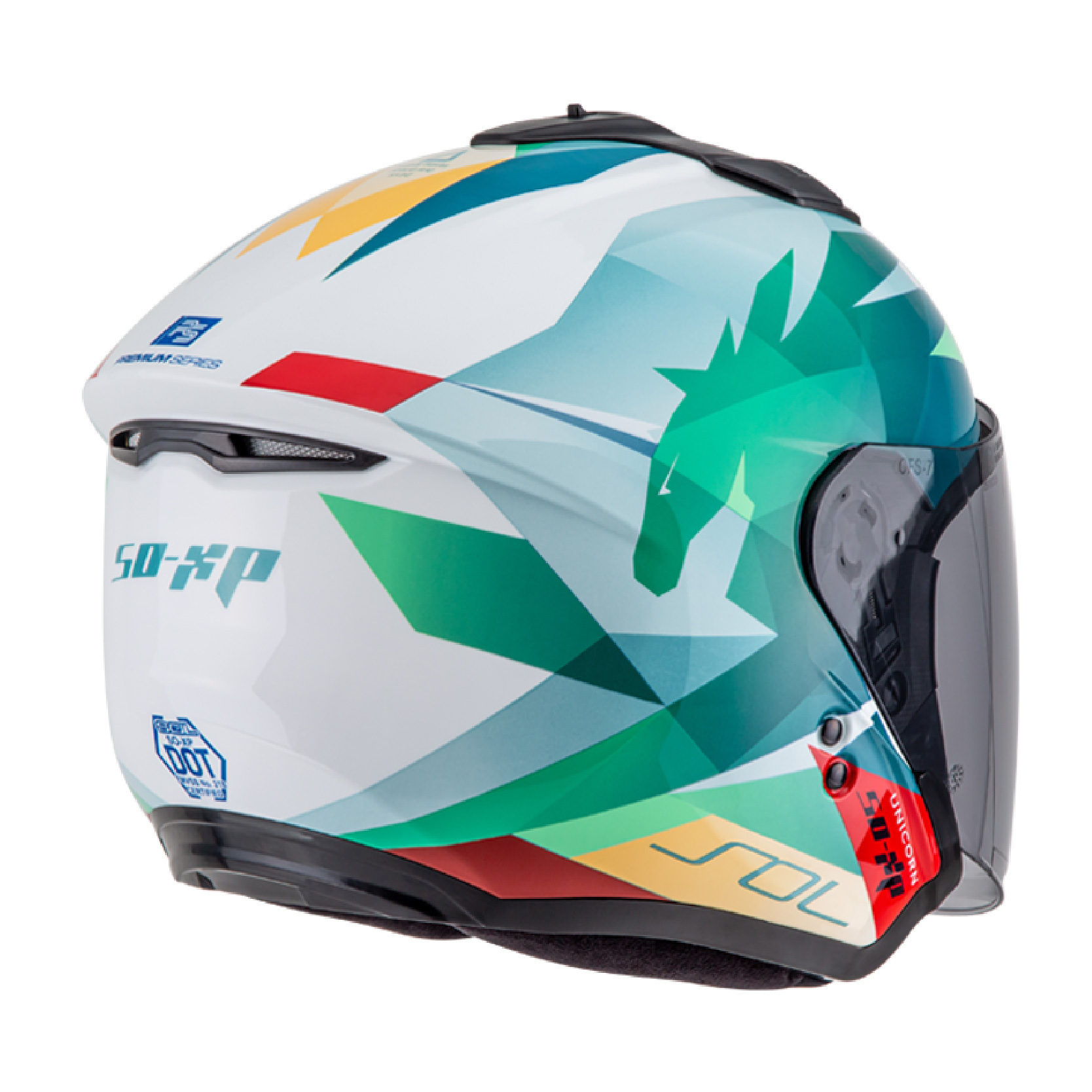 送好禮】SOL SO-XP 彩繪獨角獸半罩安全帽|安信騎士