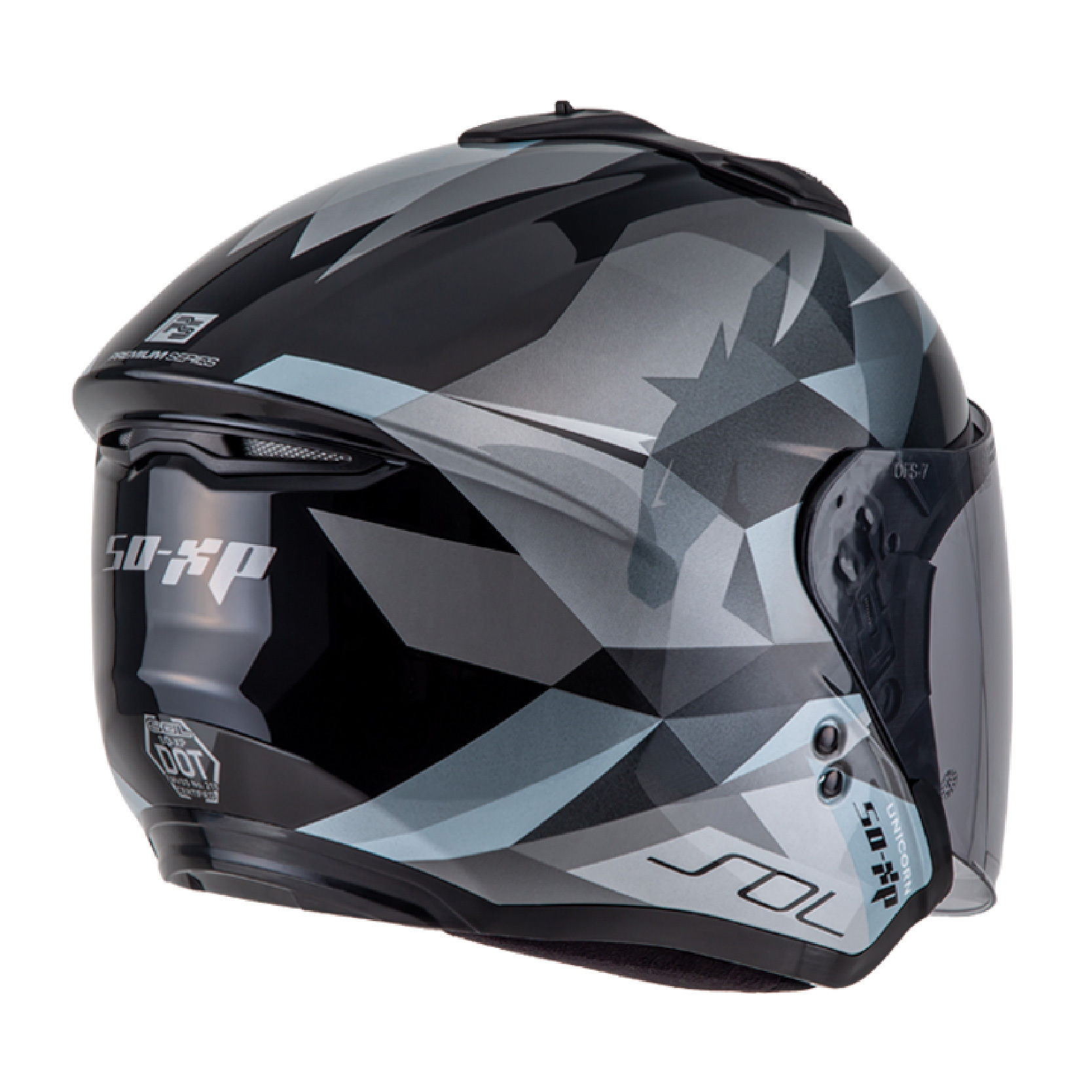 送好禮】SOL SO-XP 彩繪獨角獸半罩安全帽|安信騎士