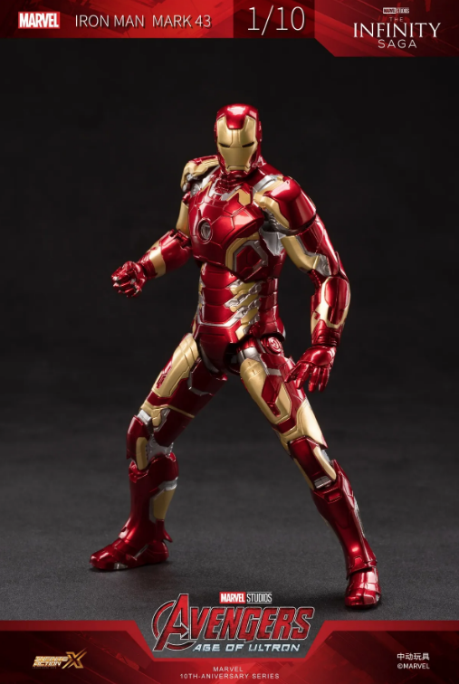 中動玩具 Marvel Studios 漫威十周年系列-IRON MAN MK43