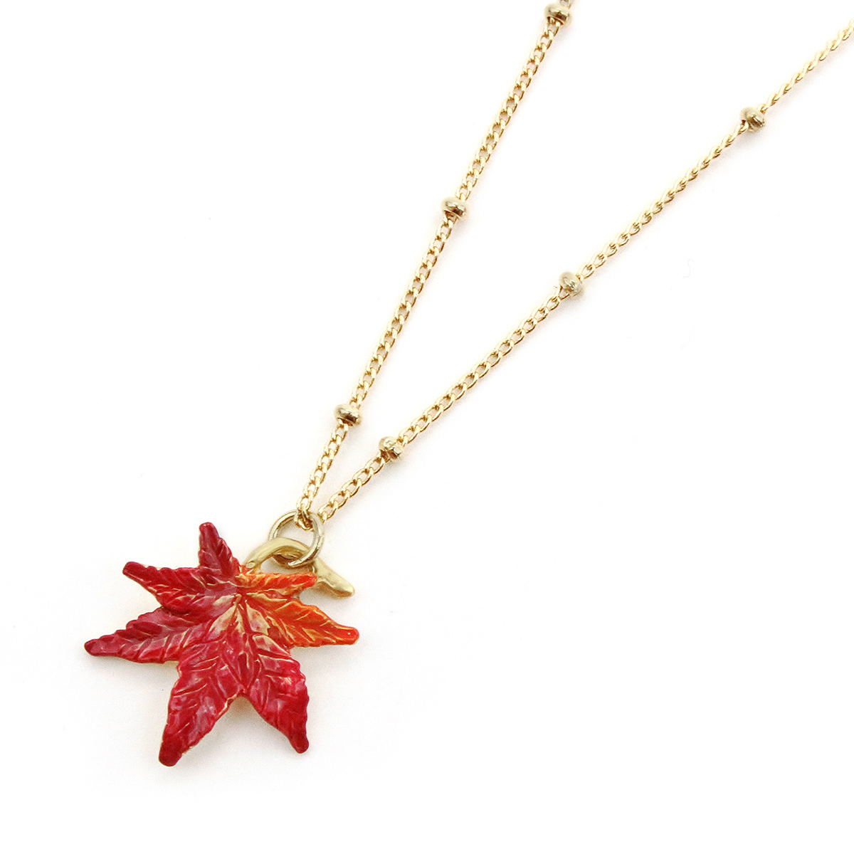 Palnart Poc 紅葉耳環/頸鏈