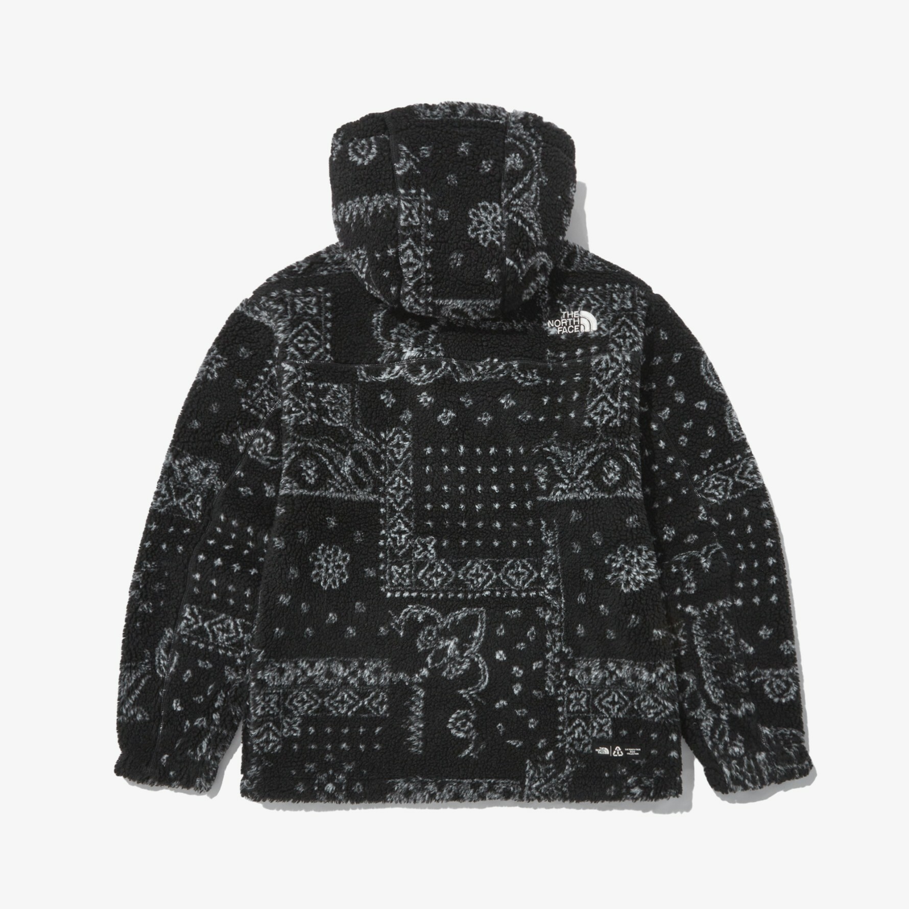 THE NORTH FACE NOVELTY PLAY GREEN 變形蟲 抓毛絨 連帽外套 黑  NJ4FN67A