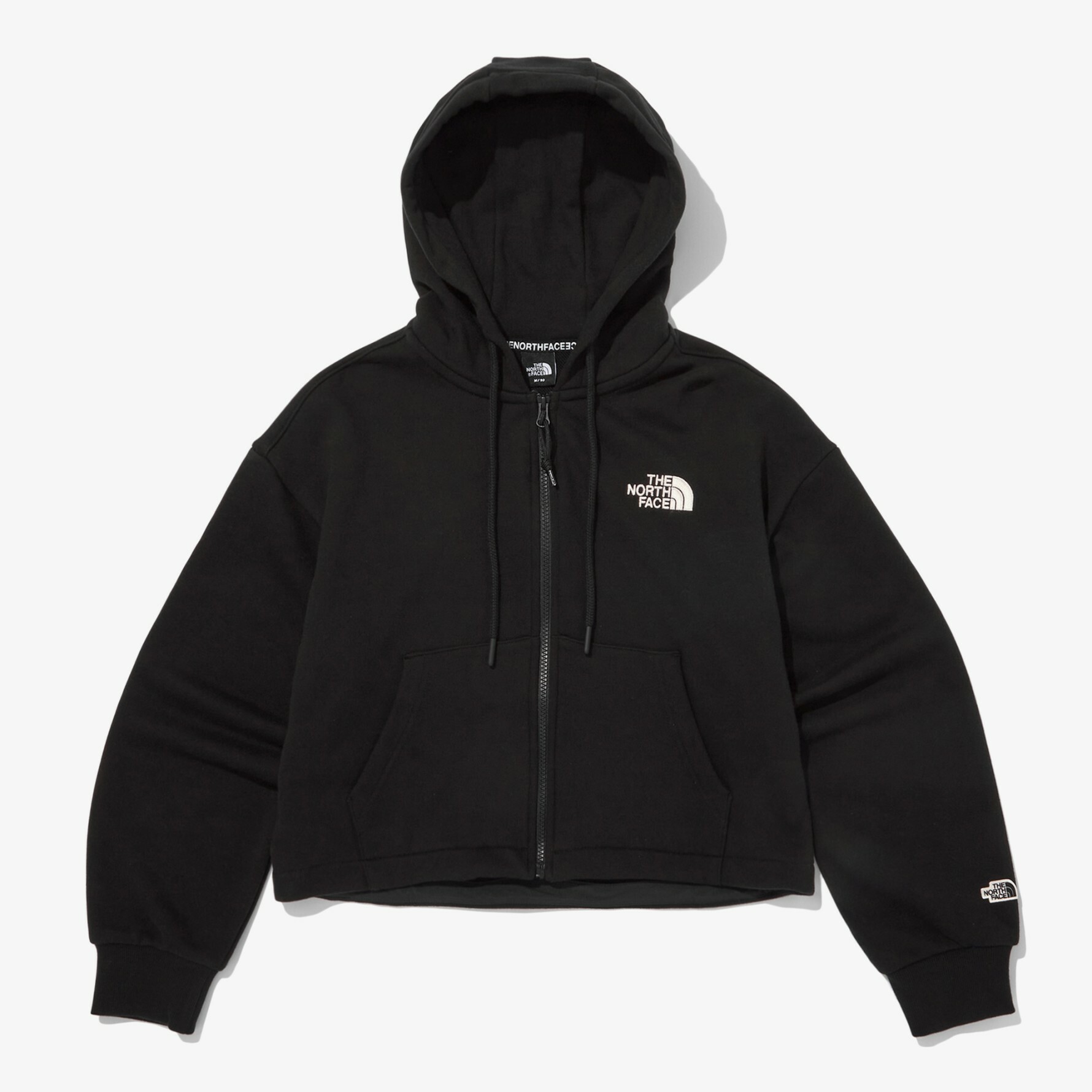 THE NORTH FACE ESSENTIAL HOOD 女 連帽 短版 外套 運動 黑 NJ5JN81A