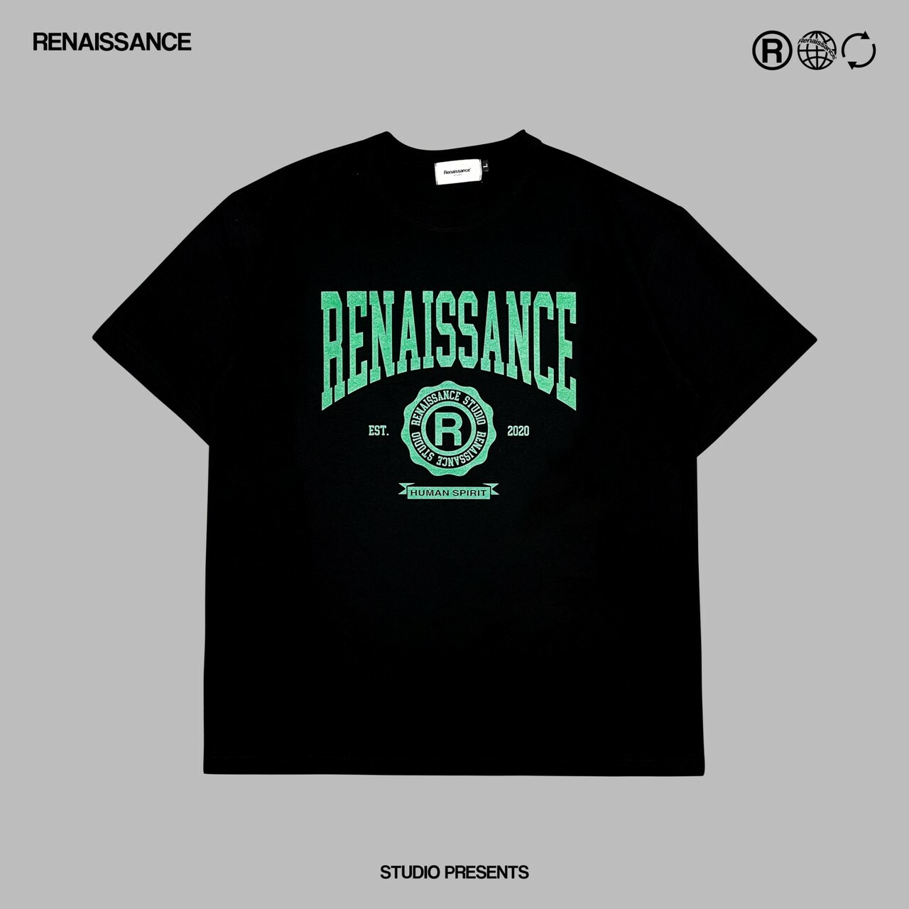 RENAISSANCE 大學字體Logo 短袖 T “  UNIVERSITY LOGO TEE “