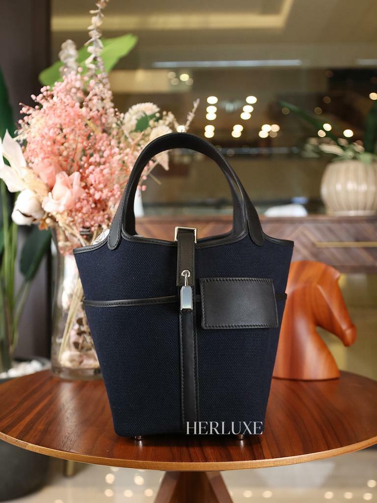 Picotin 18 cargo 78 bleu marine /89 noir ck canvas W