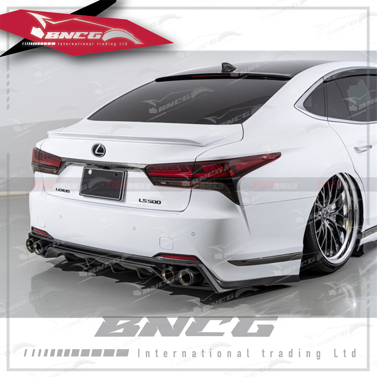 凌志 Lexus LS 改裝 碳纖維 外觀件 空力套件 Aimgain款 尾翼 擾流板