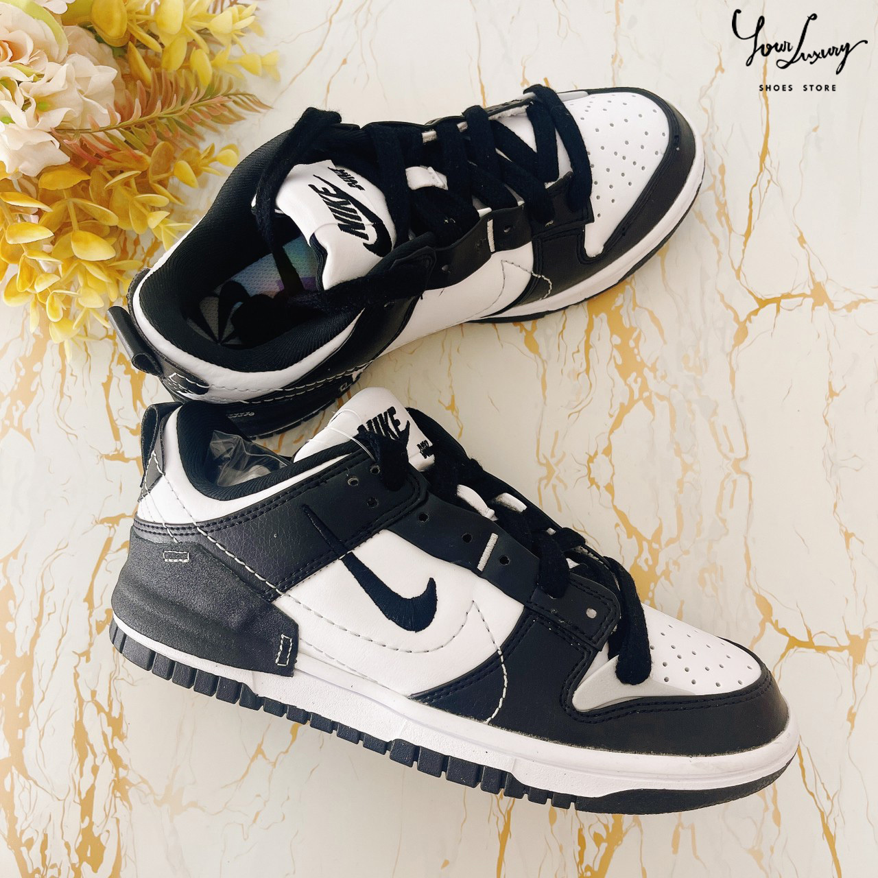 【Luxury】Nike Dunk Low Disrupt 2 Panda 熊貓 休閒板鞋 黑白 女款 滑板鞋 球鞋