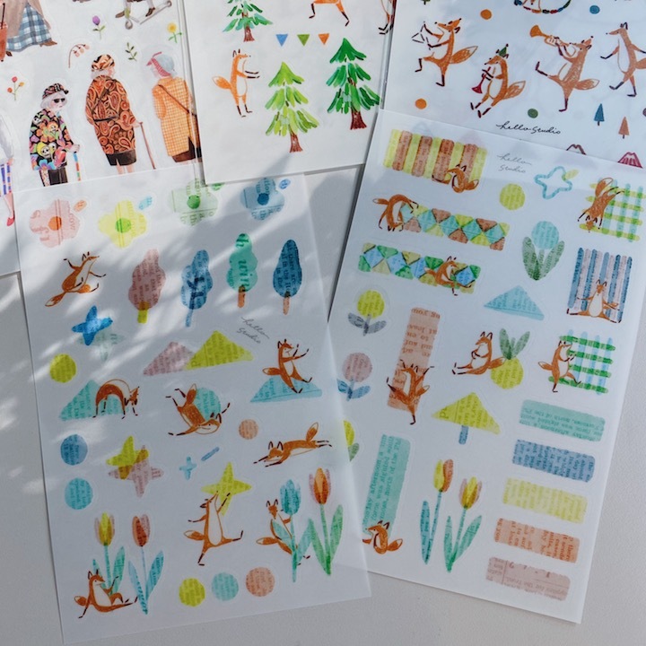 Reiko 田野糖霜 轉印貼紙(2入) ｜Hello Studio 你好工作室