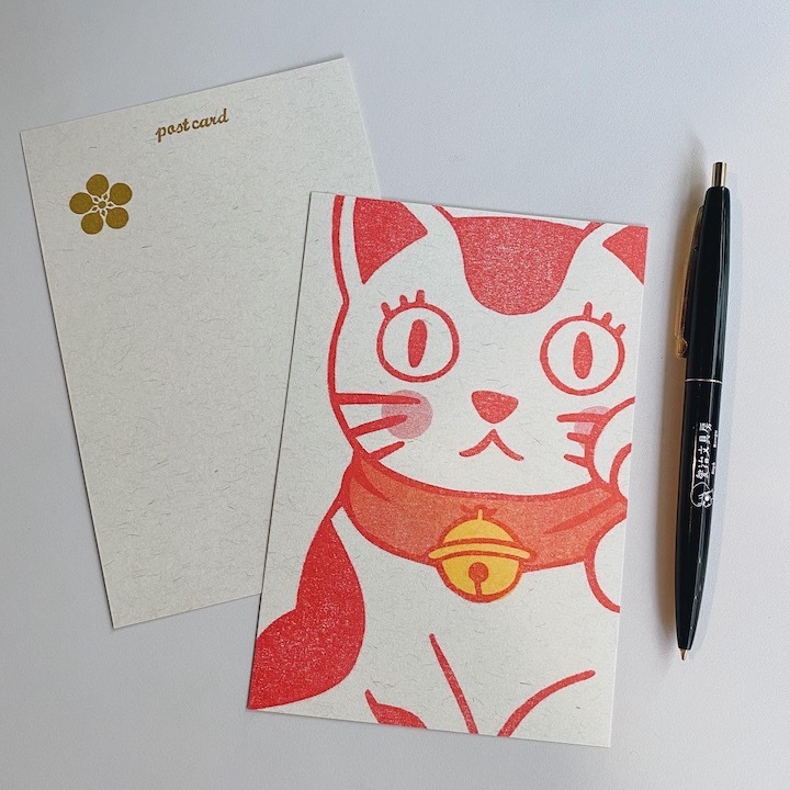 招財貓 明信片｜日本ACTIVE CORPORATION