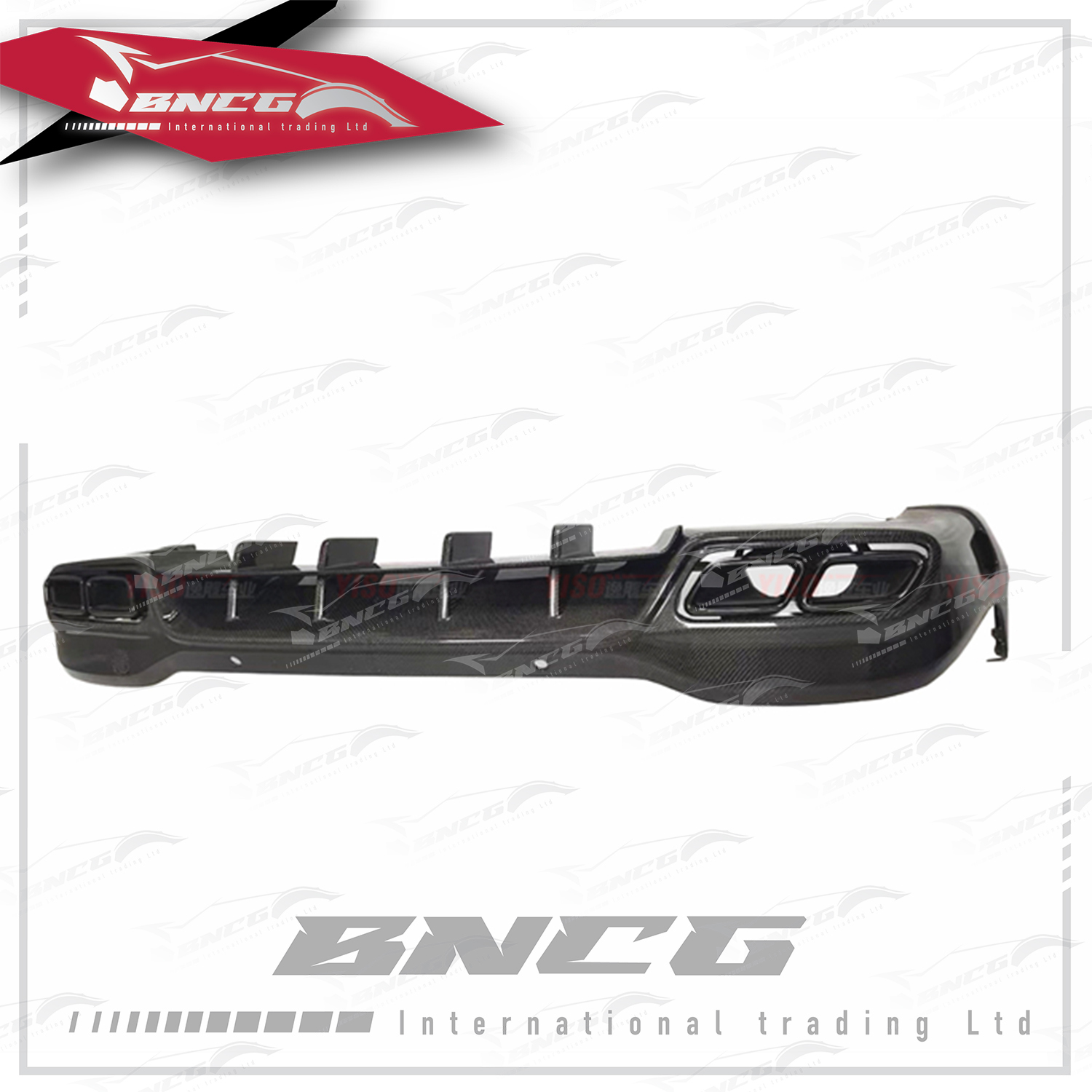 賓士Benz GLC Class X253 改裝 卡夢 碳纖維 外觀件 空力套件 Topcar款 後下巴 後導流