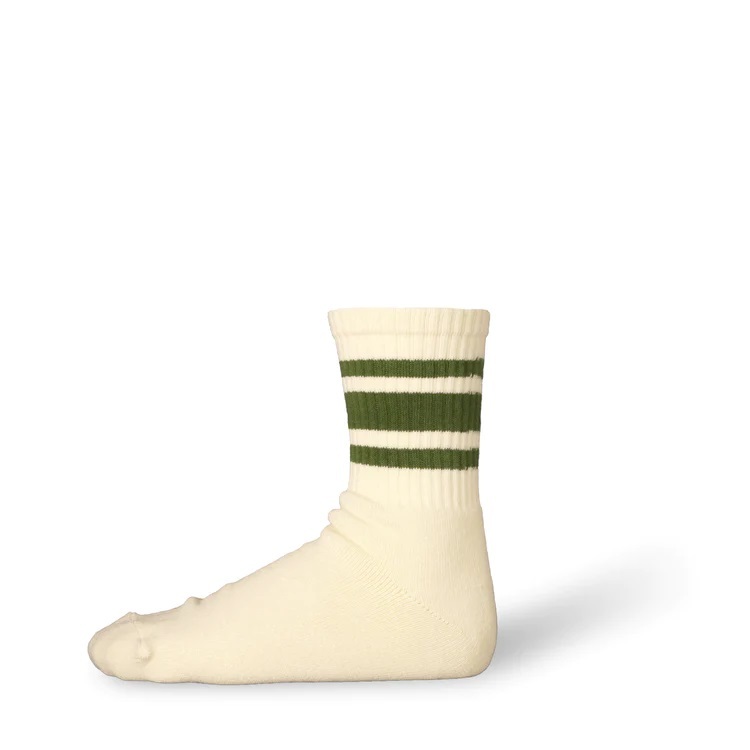 [現貨] Decka 80's Skater Socks | Short Length Olive