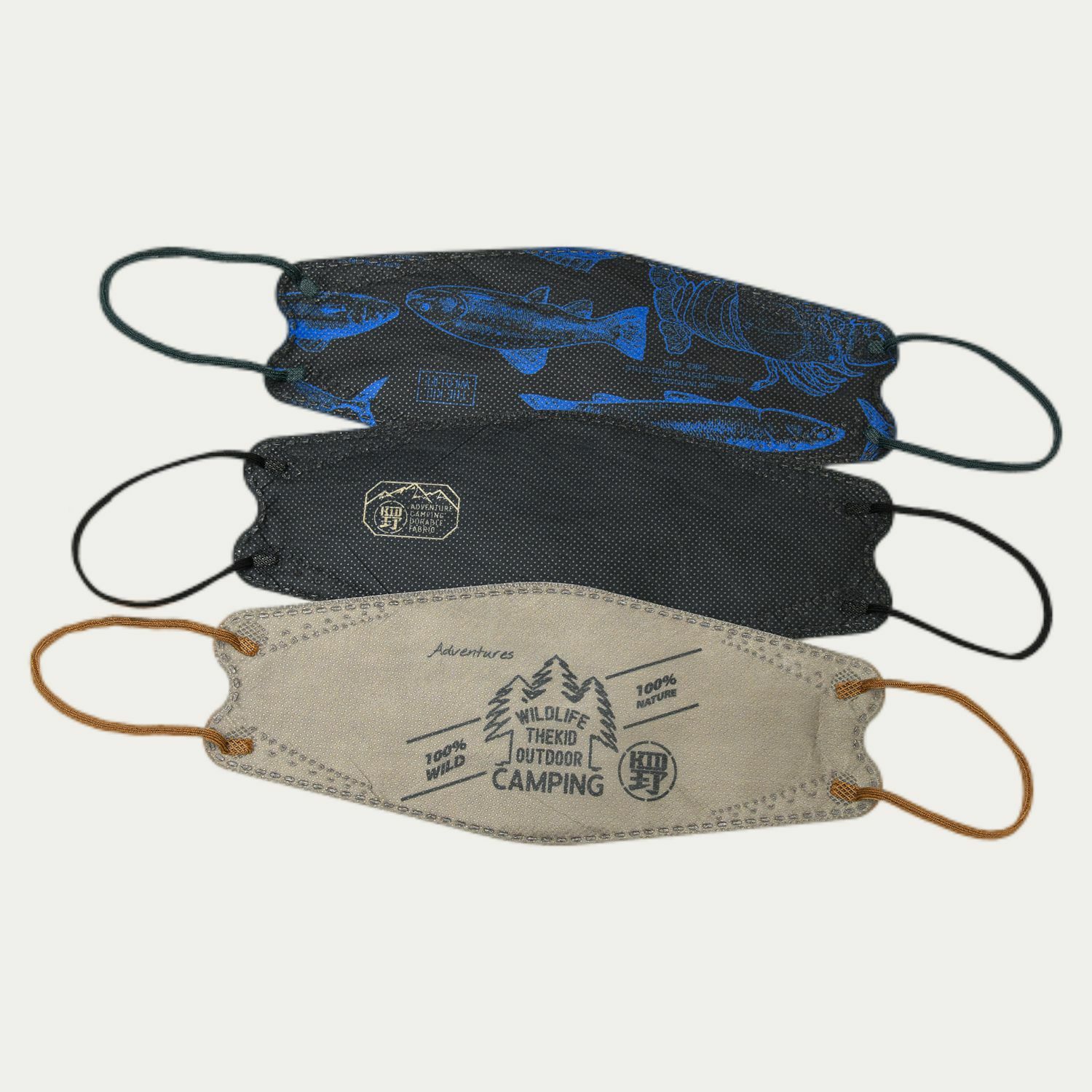 KID ® 野人KF94口罩 (未滅菌) 山脈野人黑