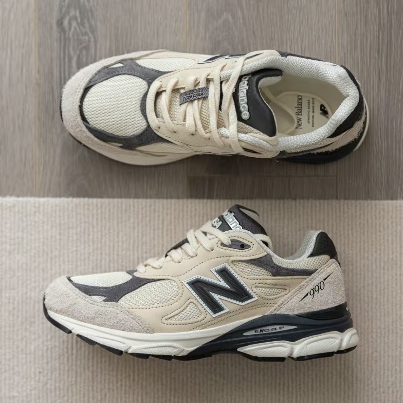 New Balance 990v3 Teddy Santis "Moonbeam" 美製 米灰