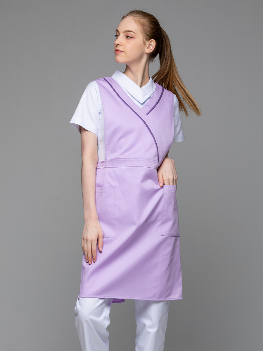 【 F603-C0 】防潑水圍裙-F防潑水布-丁香紫