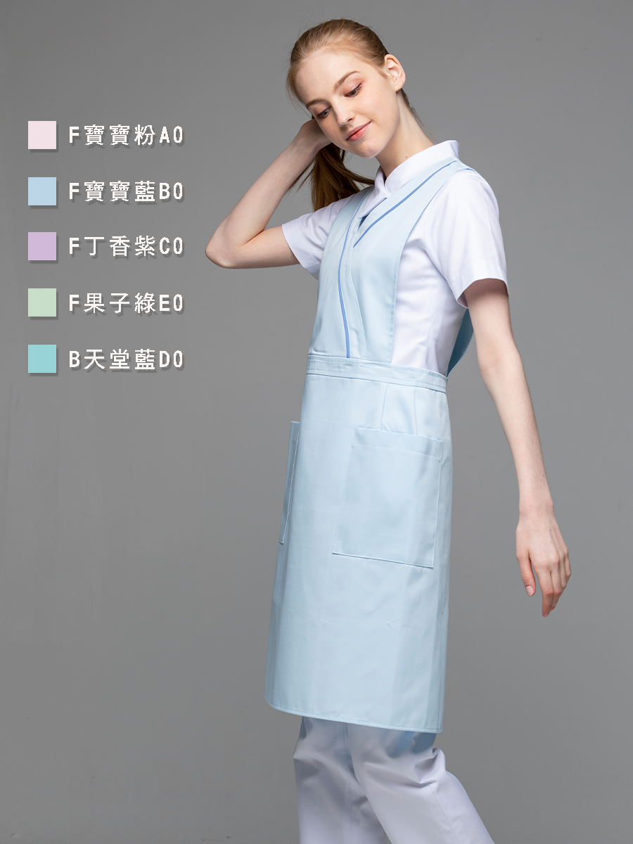 【 F603-B0 】防潑水圍裙-F防潑水布-寶寶藍