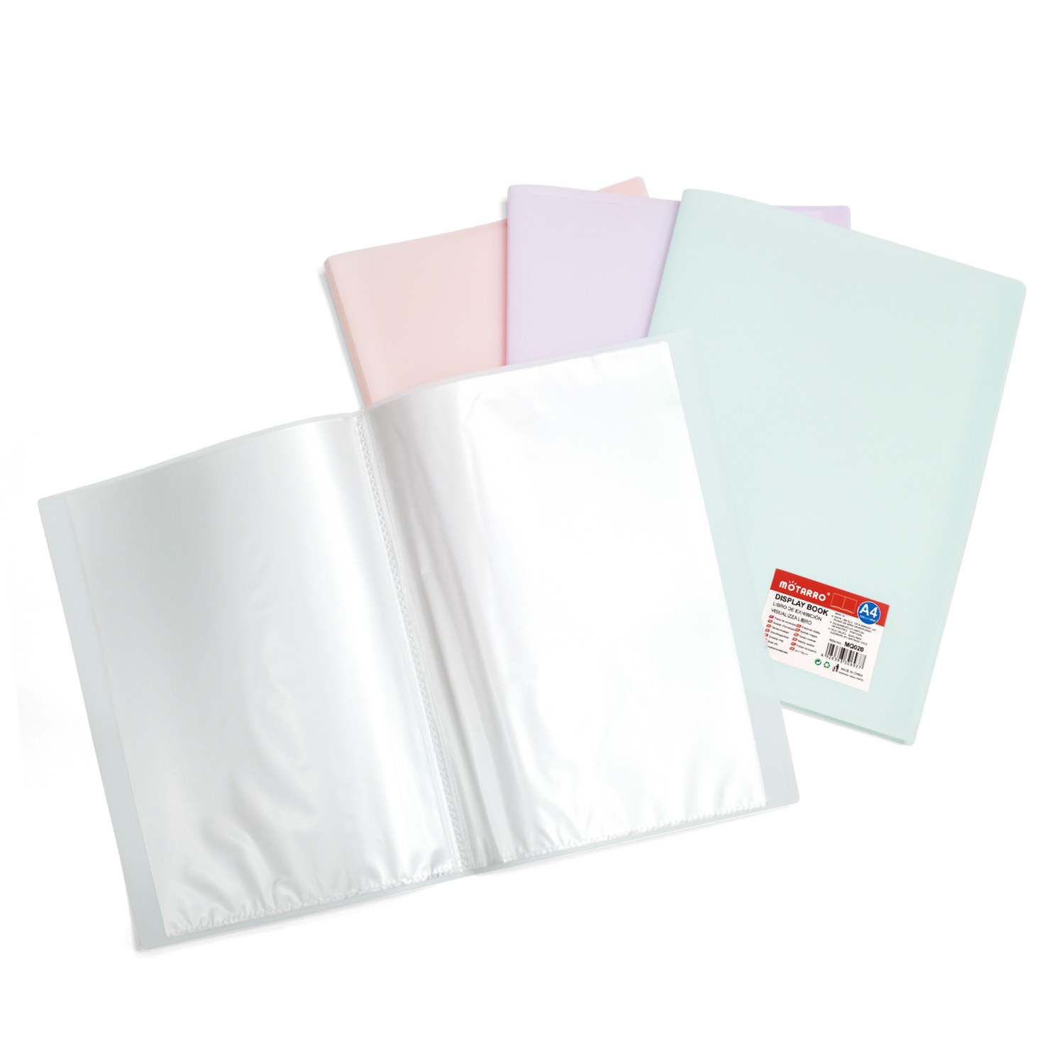 Motarro A4 活頁資料夾 20頁 四色可選