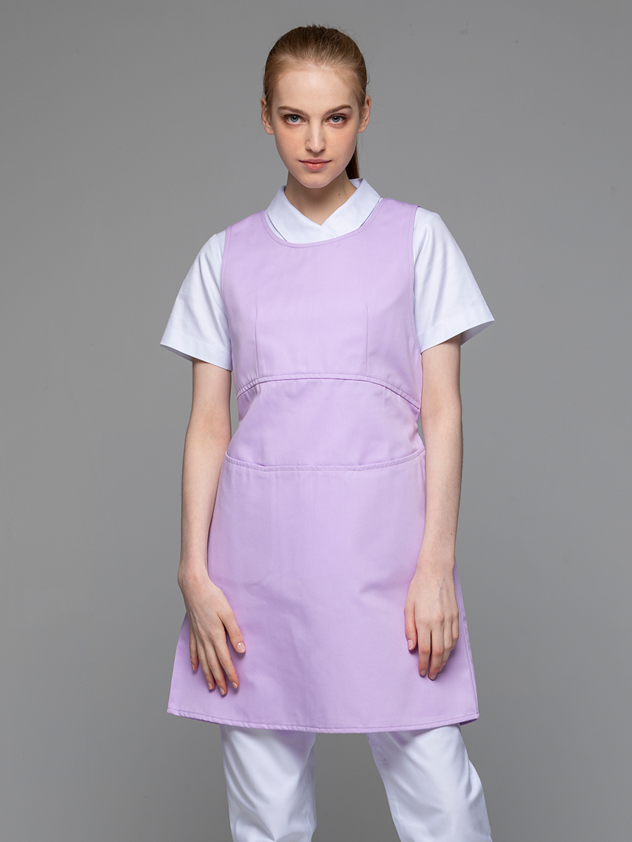 【 F605-C0 】防潑水圍裙-F防潑水布-丁香紫