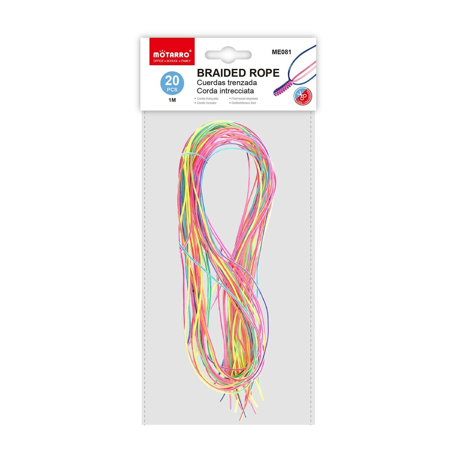 Motarro 1米 毛毛線編織繩 20條