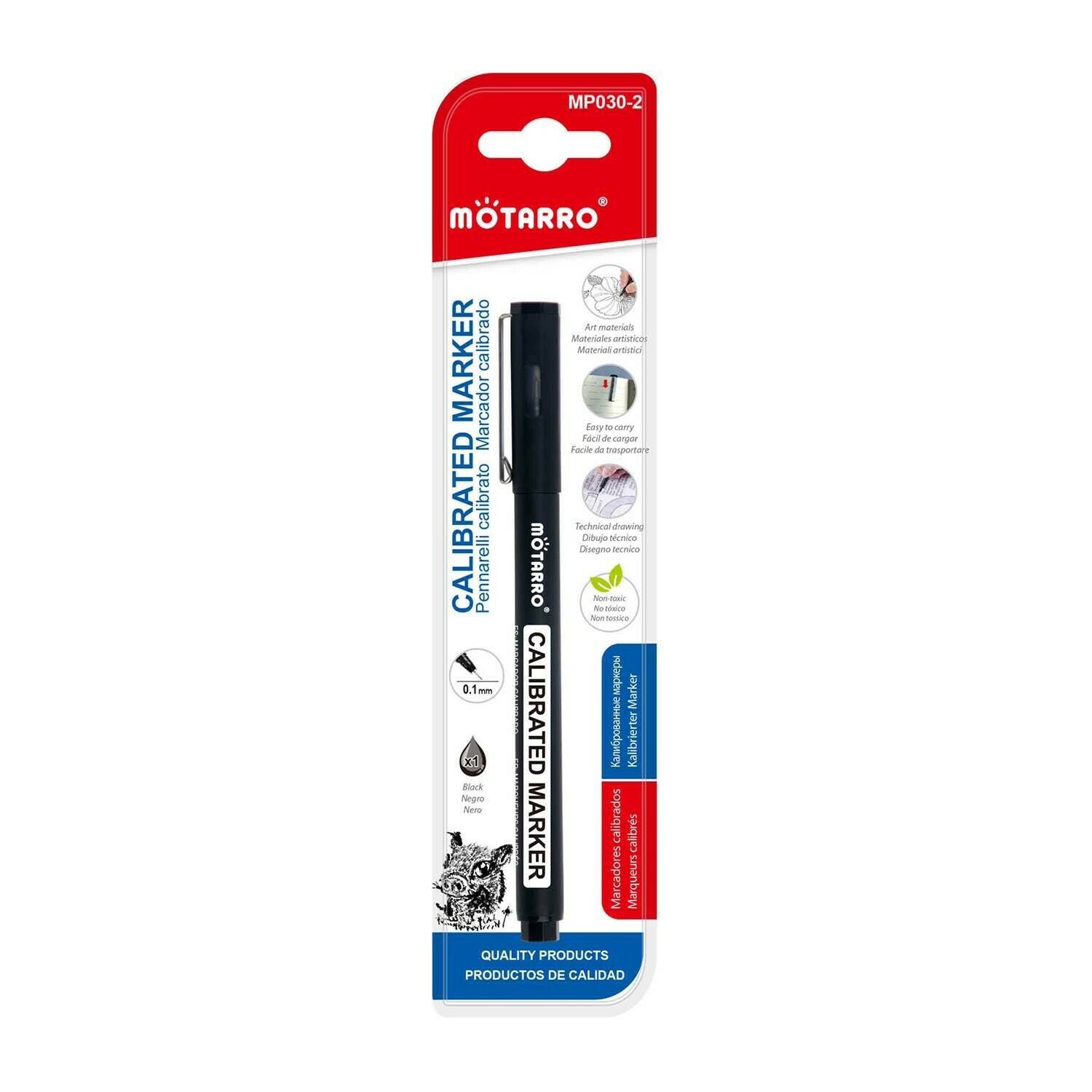 Motarro 0.01mm 可填充式針筆