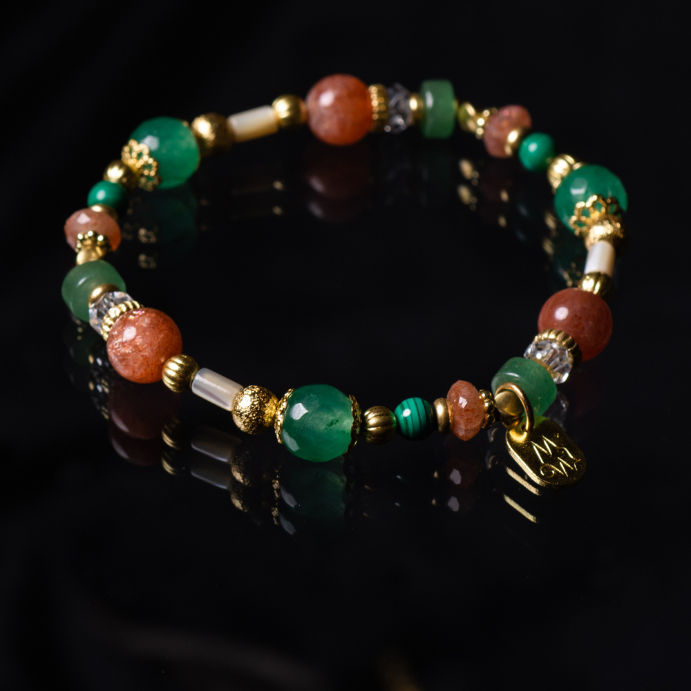 777水果機  // C1444太陽石東陵玉孔雀石手鍊