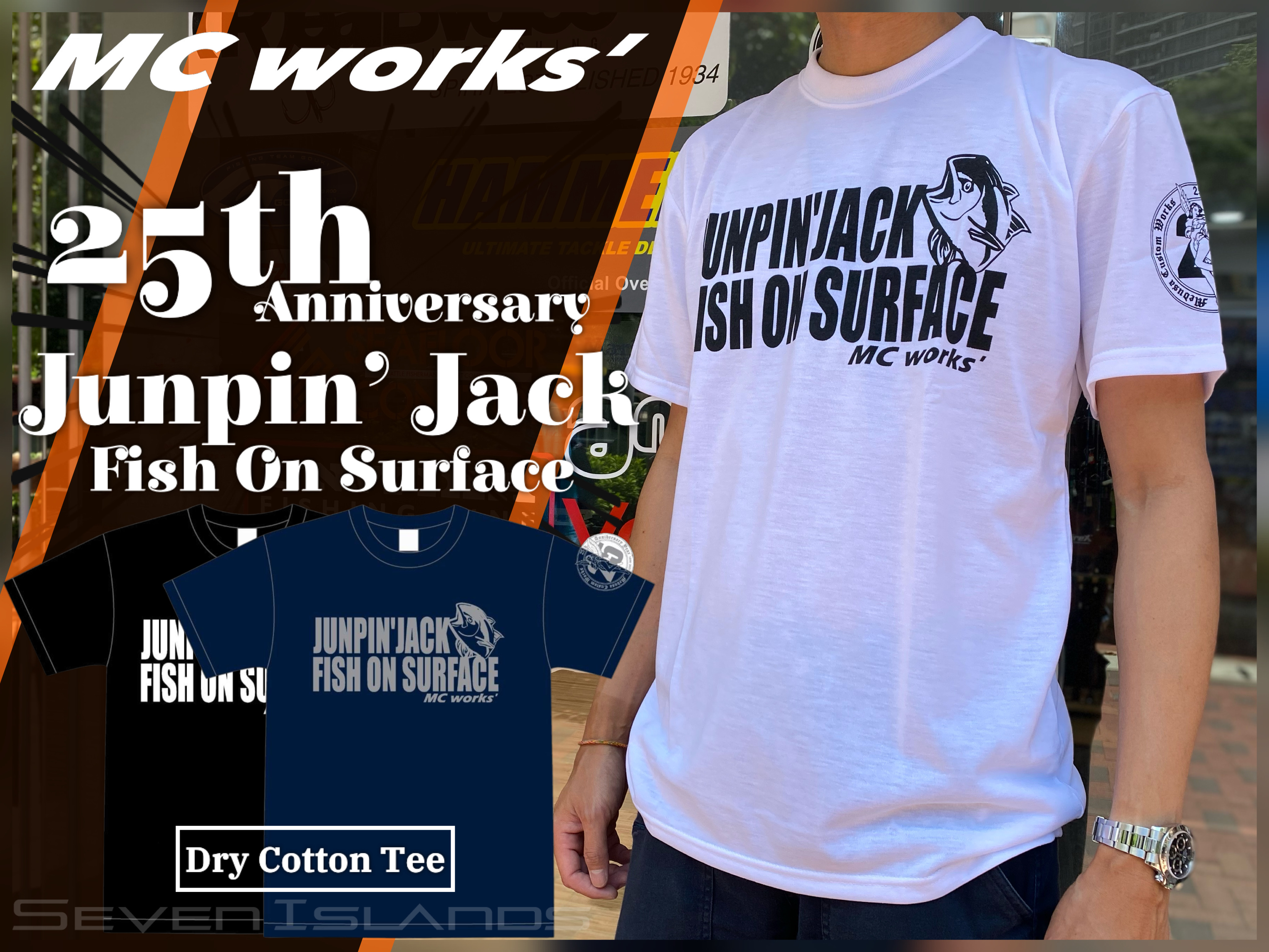 MC WORKS' 25th Anniversary Junpin' Jack Dry Cotton Tee