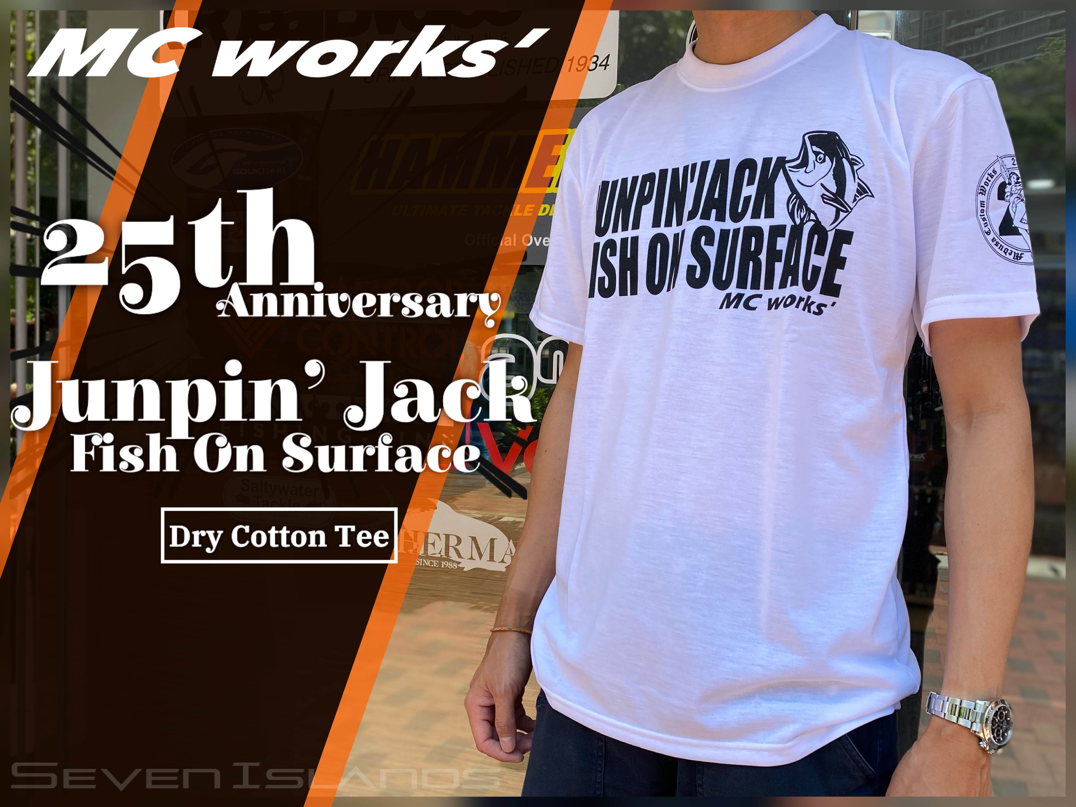 MC WORKS' 25th Anniversary Junpin' Jack Dry Cotton Tee