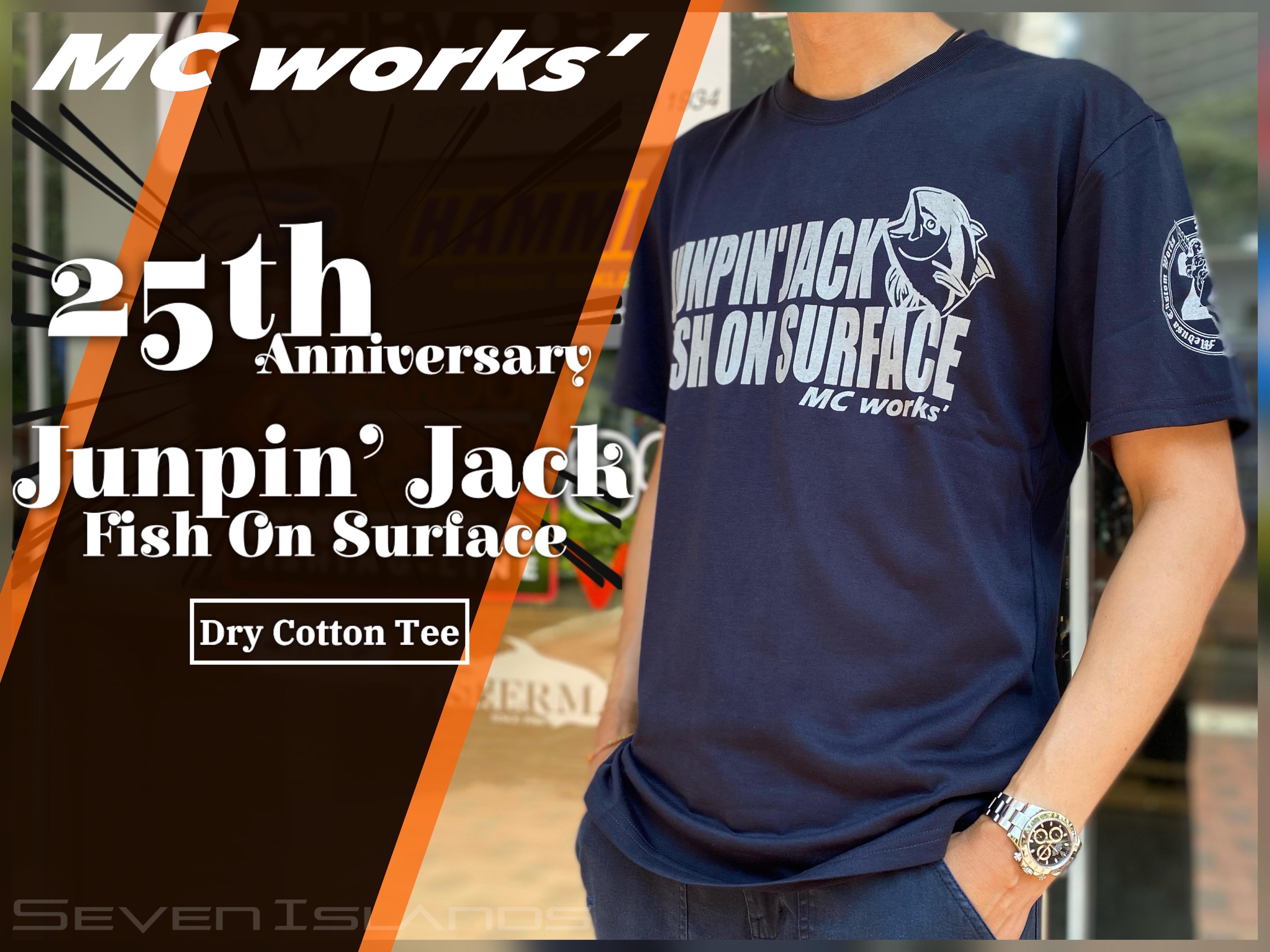 MC WORKS' 25th Anniversary Junpin' Jack Dry Cotton Tee